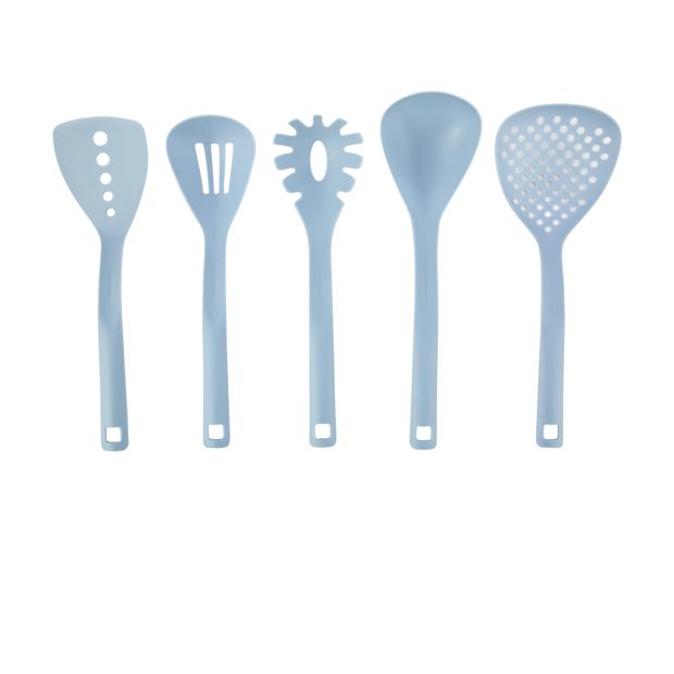 Set of 5 Utensils, Blue - Anko