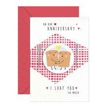 Hallmark Anniversary Card - Our Hugging Toast