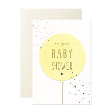 Hallmark Baby Shower Card - Yellow Balloon