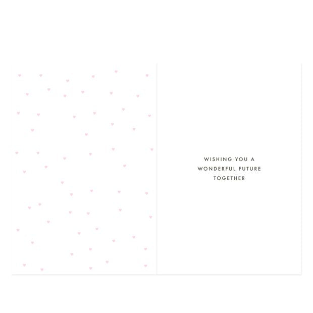 Hallmark Wedding Card - Gold Hearts