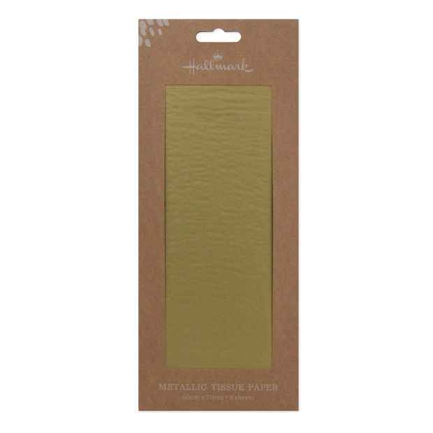 3 Pack Hallmark Metallic Tissue Paper - Gold Look