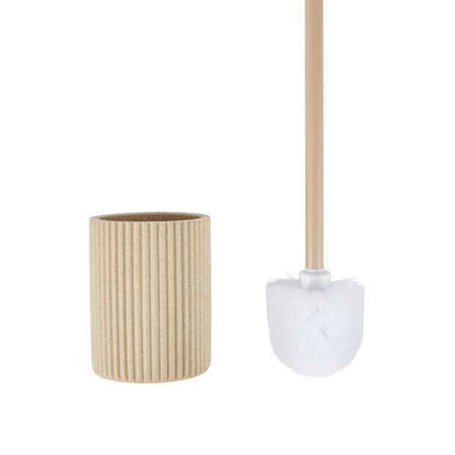 Natural Fluted Toilet Brush Set - Anko