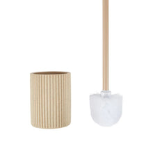 Natural Fluted Toilet Brush Set - Anko