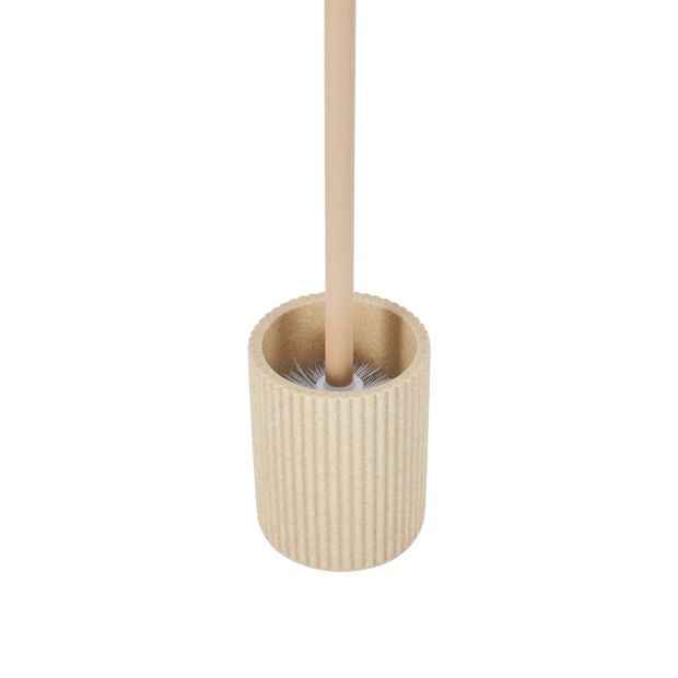 Natural Fluted Toilet Brush Set - Anko