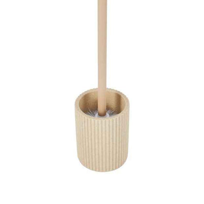 Natural Fluted Toilet Brush Set - Anko