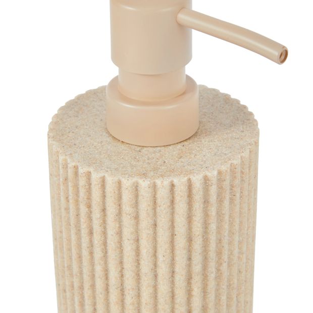 Natural Fluted Soap Dispenser - Anko