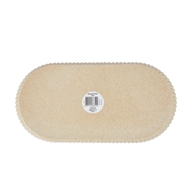 Natural Fluted Tray - Anko