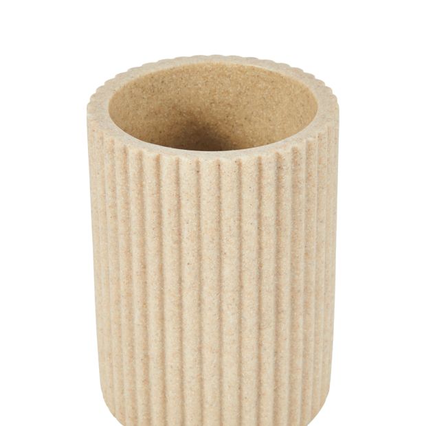 Textured Bathroom Tumbler - Neutral Colour