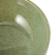 Small Green Glazed Serving Bowl