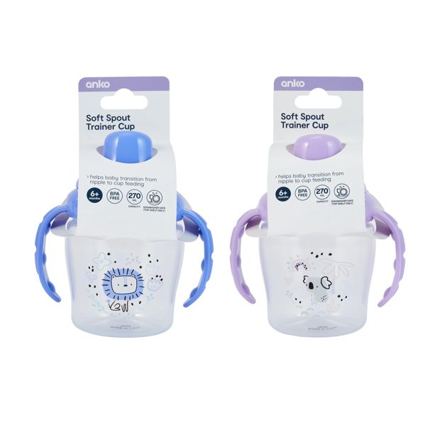 Anko Soft Spout Trainer Cup - Assorted