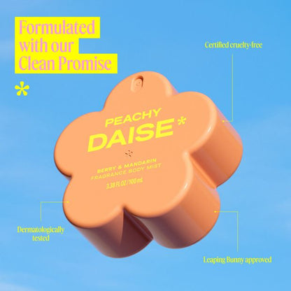 Peachy Daise Fragrance Body Mist 100ml - Berry and Mandarin