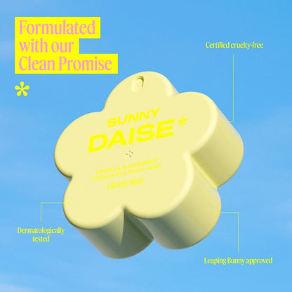 Daise Sunny Fragrance Body Mist 100ml - Vanilla & Coconut