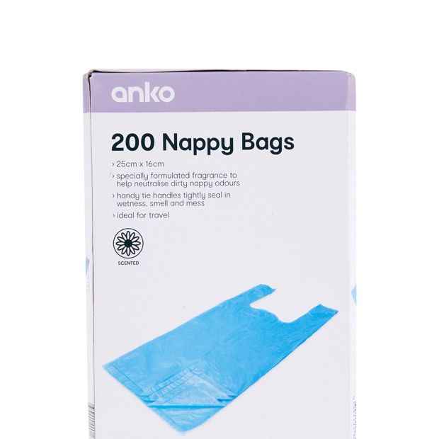 200-Pack Scented Nappy Disposal Bags