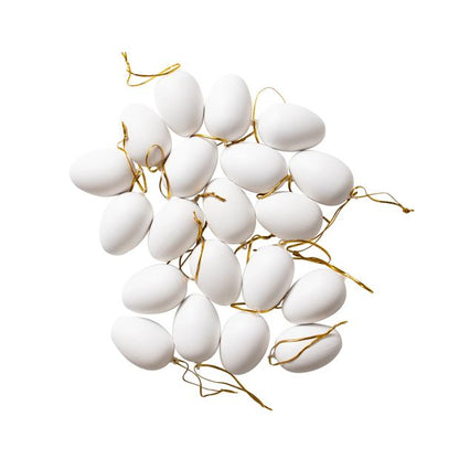 Craft Eggs - 20 Pack - Blank Decoration Eggs