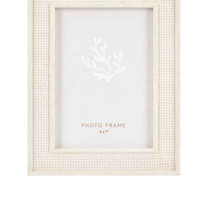 Anko Weave Frame 7in. x 5in.- White