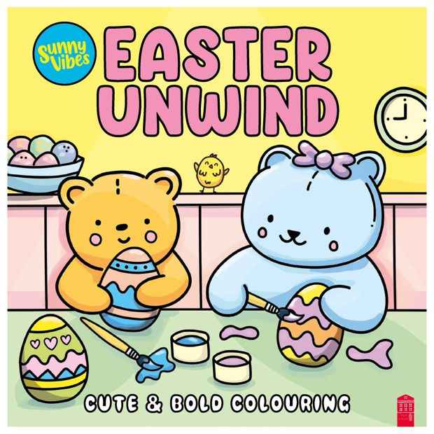 Sunny Vibes Easter Unwind Cute & Bold Colouring - Book