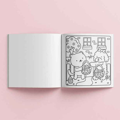 Sunny Vibes Easter Unwind Cute & Bold Colouring - Book