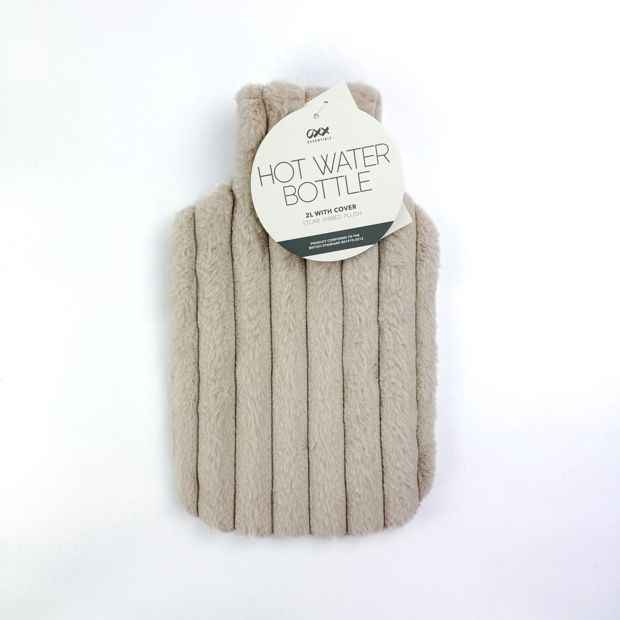 OXX Essentials  2L Hot Water Bottle - Tone Ribbed Plush