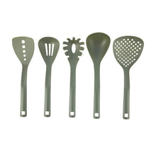 Set of 5 Utensils, Green - Anko