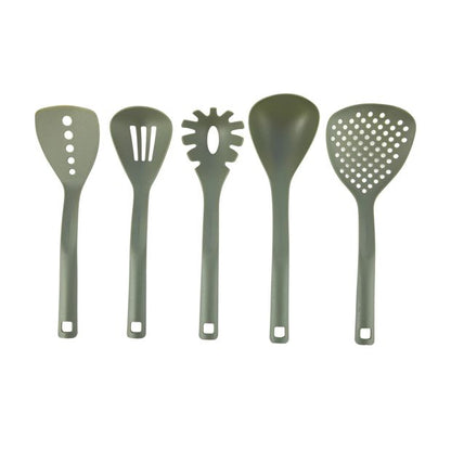 Set of 5 Utensils, Green - Anko
