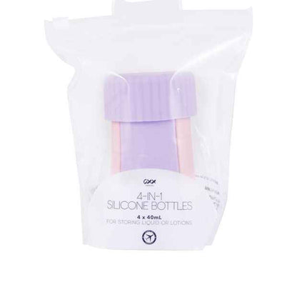 OXX Travel 4-in-1 Silicone Bottles