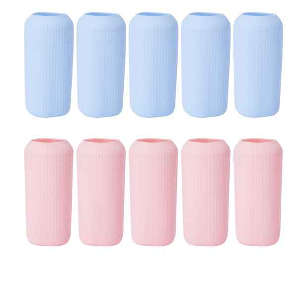 OXX Travels Piece Silicone Travel Bottle Covers - Blue and Pink