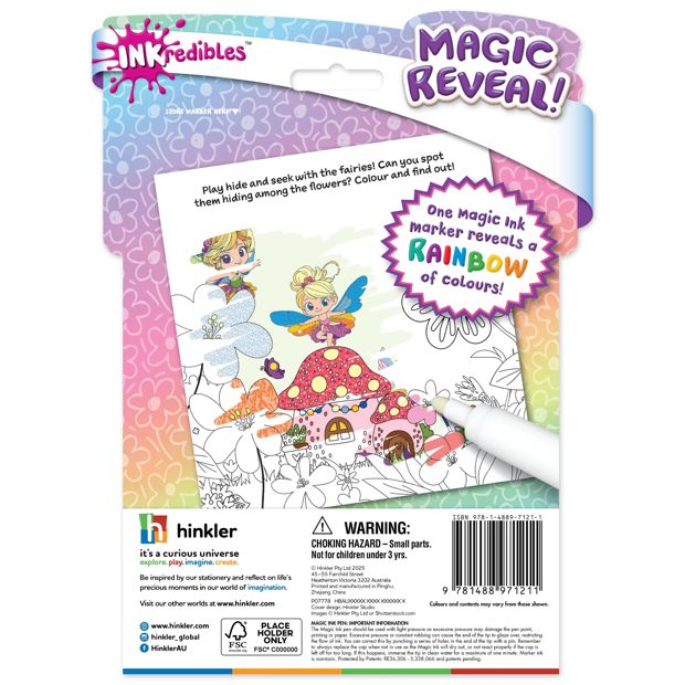 INKredibles Magic Reveal Fairy Garden Mess Free Magic Ink Pictures! - Book
