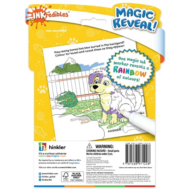 INKredibles Magic Reveal Pet Pals Mess Free Magic Ink Pictures! - Book