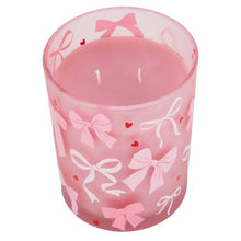 Anko Pink Glass Bow Candle