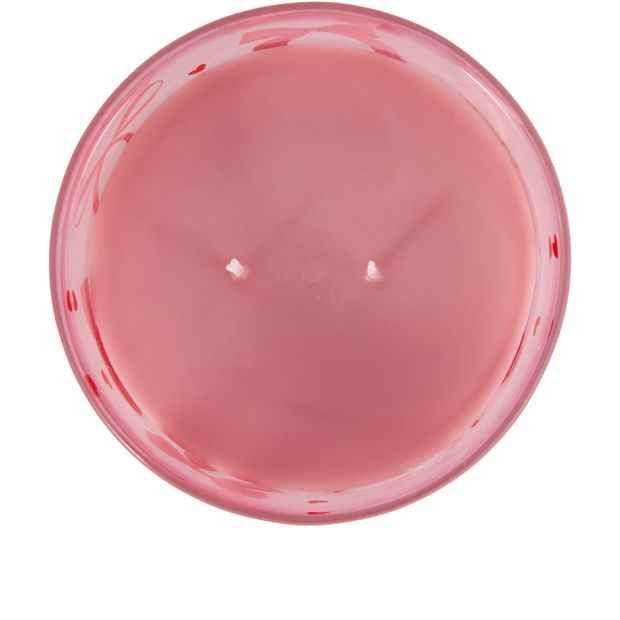 Pink Glass Scented Candle with Bow Detail