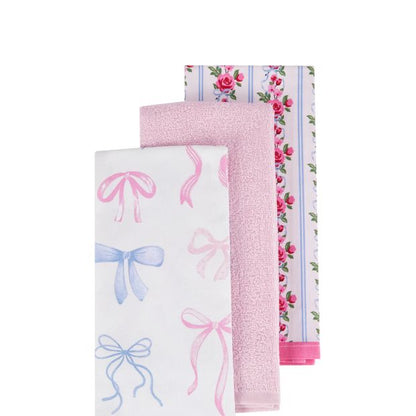 Anko 3 Pack Soft Floral Tea Towels