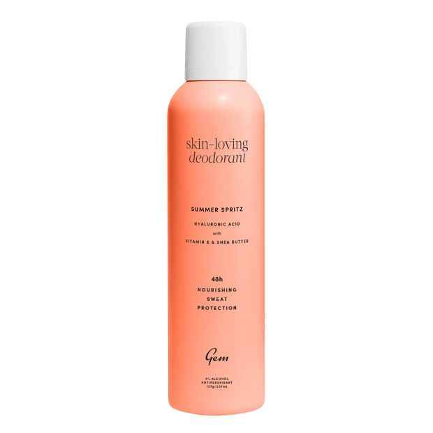 Gem Summer Spritz Skin-Loving Deodorant 207ml - Hyaluronic Acid, Vitamin E and Shea Butter