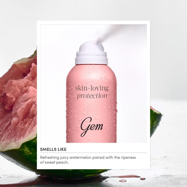 Gem Watermelon Fresh Skin-Loving Deodorant 207ml - Hyaluronic Acid, Vitamin E and Shea Butter