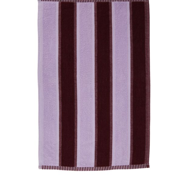 Anko 4 Pack Lilac Stripe Terry Tea Towels