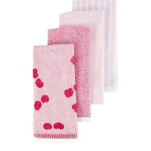 Anko 4 Pack Pink Cherry Terry Tea Towels