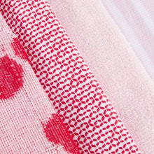 Anko 4 Pack Pink Cherry Terry Tea Towels