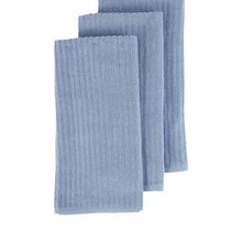 Anko 3 Pack Blue Ribbed Terry Tea Towels