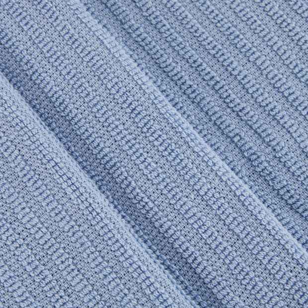 3 Pack Blue Ribbed Terry Kitchen Towels