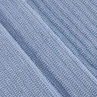 3 Pack Blue Ribbed Terry Kitchen Towels