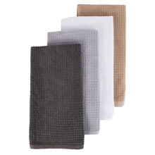 Anko 4 Pack Grey Waffle Terry Tea Towels - Extra Large