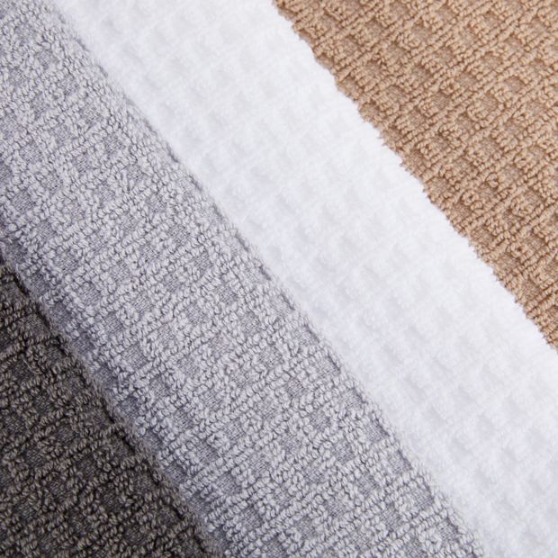 Anko 4 Pack Grey Waffle Terry Tea Towels - Extra Large