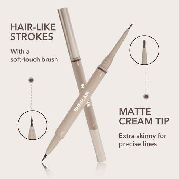 SHEGLAM Brows on Demand 2-in-1 Brow Pencil - Taupe