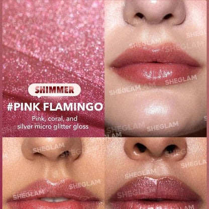 SHEGLAM Pout-Perfect Shimmer Lip Plumper - Pink Flamingo