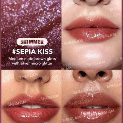 SHEGLAM Pout-Perfect Shimmer Lip Plumper - Sepia Kiss