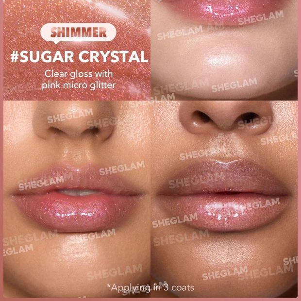 SHEGLAM Pout-Perfect Shimmer Lip Plumper - Sugar Crystal