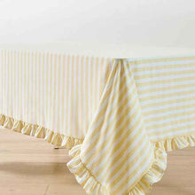 Anko Extra Large Yellow Stripe Tablecloth