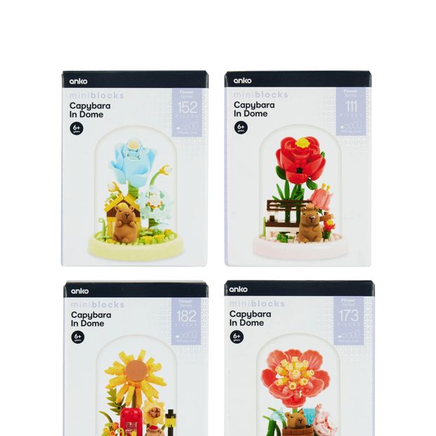 Mini Blocks Flower Series: Capybara in Dome - Assorted