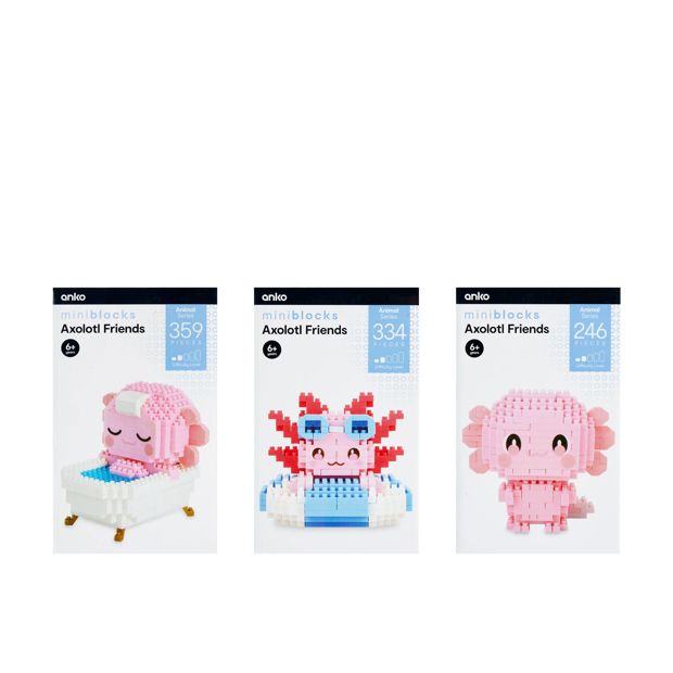 Mini Blocks Animal Series: Axolotl Friends - Assorted