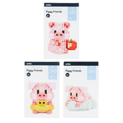 Mini Blocks Animal Series: Piggy Friends - Assorted
