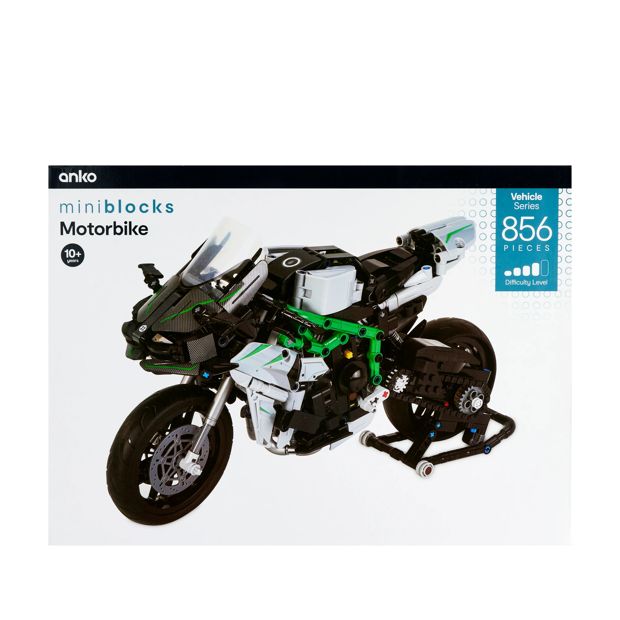 856 Piece Mini Blocks Vehicle Series: Motor Bike
